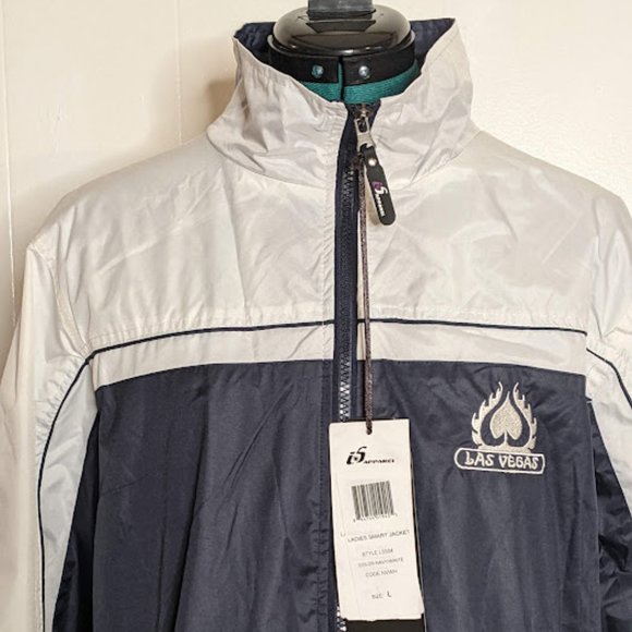 I 5 Apparel Woman's Las Vegas Embroidered Windbreaker Jacket. Size L. - Picture 2 of 13